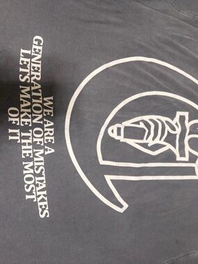 Graphic Crewneck Tee with White Print